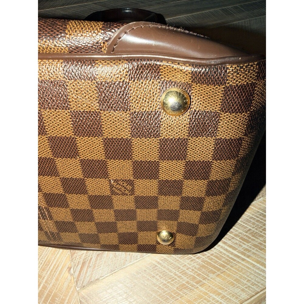 Louis Vuitton Verona MM Damier Ebene Canvas Shoulder Bag Gold Hardware Lock Key - Picture 10 of 13